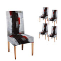 Capsceoll Grey Chair Covers Chair Seat Covers Set Of 4 Chair Seat Covers Removable Washable Parson Chair Covers For Dining Room Living Room Kitchen