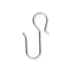 Metal Curtain Track Hooks S Shaped Small Curtain Hooks Stainless Steel Drape Wire Hooks for Ceiling Curtain Drape Track (30Pcs)