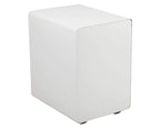 Flash Furniture Wren Ergonomic 3-Drawer Mobile Locking Filing Cabinet With Anti-Tilt Mechanism And Hanging Drawer For Legal & Letter Files, White