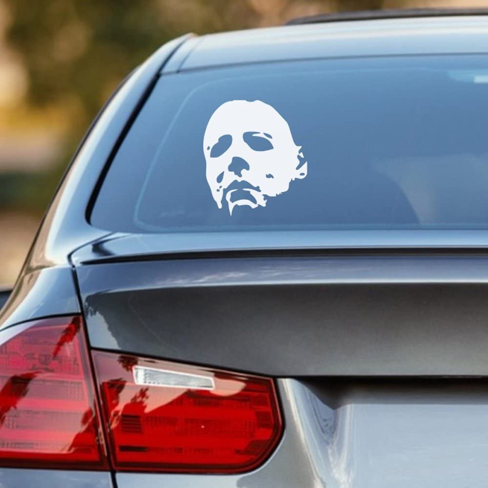 Michael Myers Halloween Halloween Horror Sticker White Car Window Vinyl Art Decal