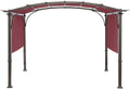 Universal Doubleton Steel Pergola Replacement Cover For Pergola Structures L-Pg080Pst, 85'X 208' (Burgundy)