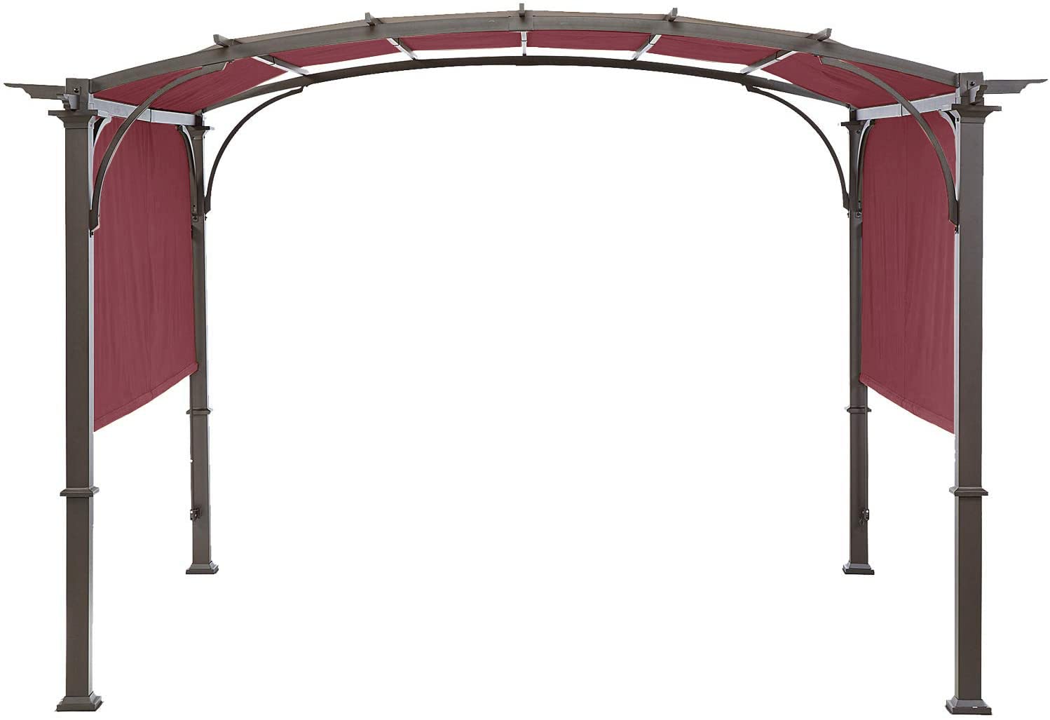 Universal Doubleton Steel Pergola Replacement Cover For Pergola Structures L-Pg080Pst, 85'X 208' (Burgundy)