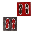 RM Handloom Sleeper Print Cotton Door Mat/Foot Mat/Bath Mat (16 x 24 Inch)  Set of 2