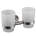 Wallmounted Toothbrush Holder Double Holder, Brushed Nickel G1005