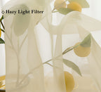 Pi Sheer Curtains Grommet Top, Fashion Cream Voile Panels For Dining Room/Study Room 2 Panels (W52 X L72, Butter)