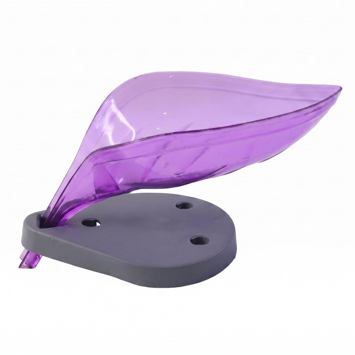 Oblivion Soap Stand for Bathroom  Leaf Shape Soap Holder with Drain Design Tray  Bathroom Kitchen Soap Dish Organizer for Sink