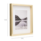 Mikasa Gold Gallery Frame - 11x14 Matted to 8x10, Elegant Gold Finish, Model 5247757