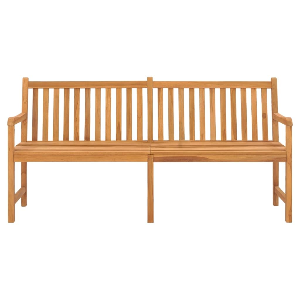 vidaXL Fine-Sanded Teak Hardwood Patio Bench
