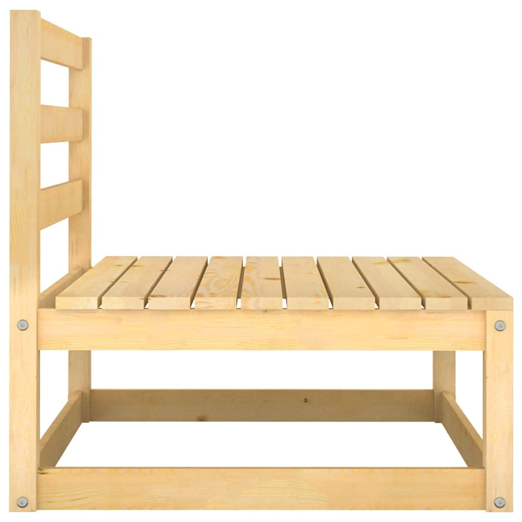 vidaXL Patio Middle Sofa Solid Pinewood