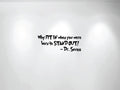 Innovative Stencils Why Fit in When You were Born to Stand Out Dr. Seuss Wall Kids Girl Room Decal (28 Wide X 10.5 High) 1167