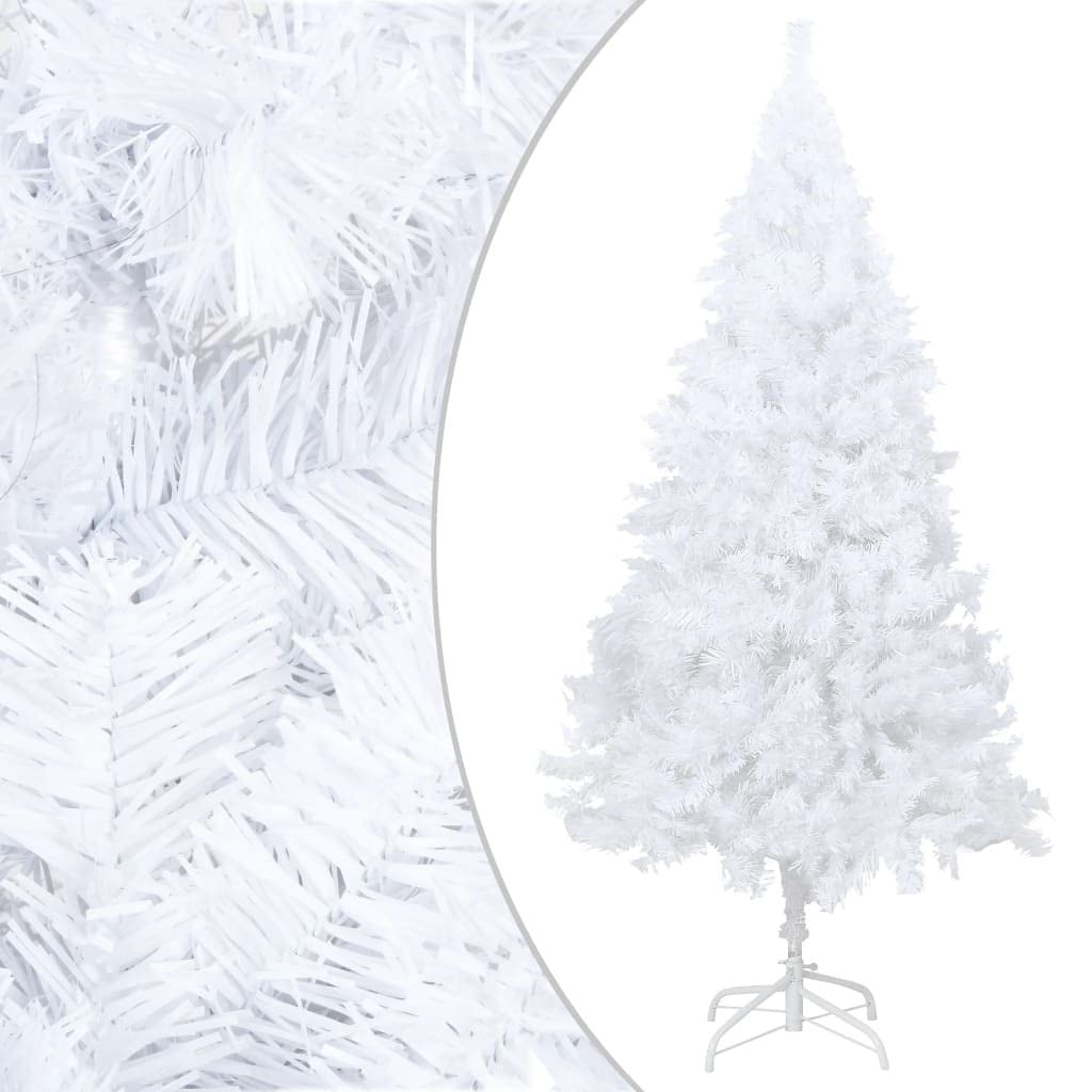 Vidaxl Artificial Christmas Tree With Thick Branches Home Living Room Office Christmas Ornament Decor Xmas Holiday Decoration White 5 Ft Pvc