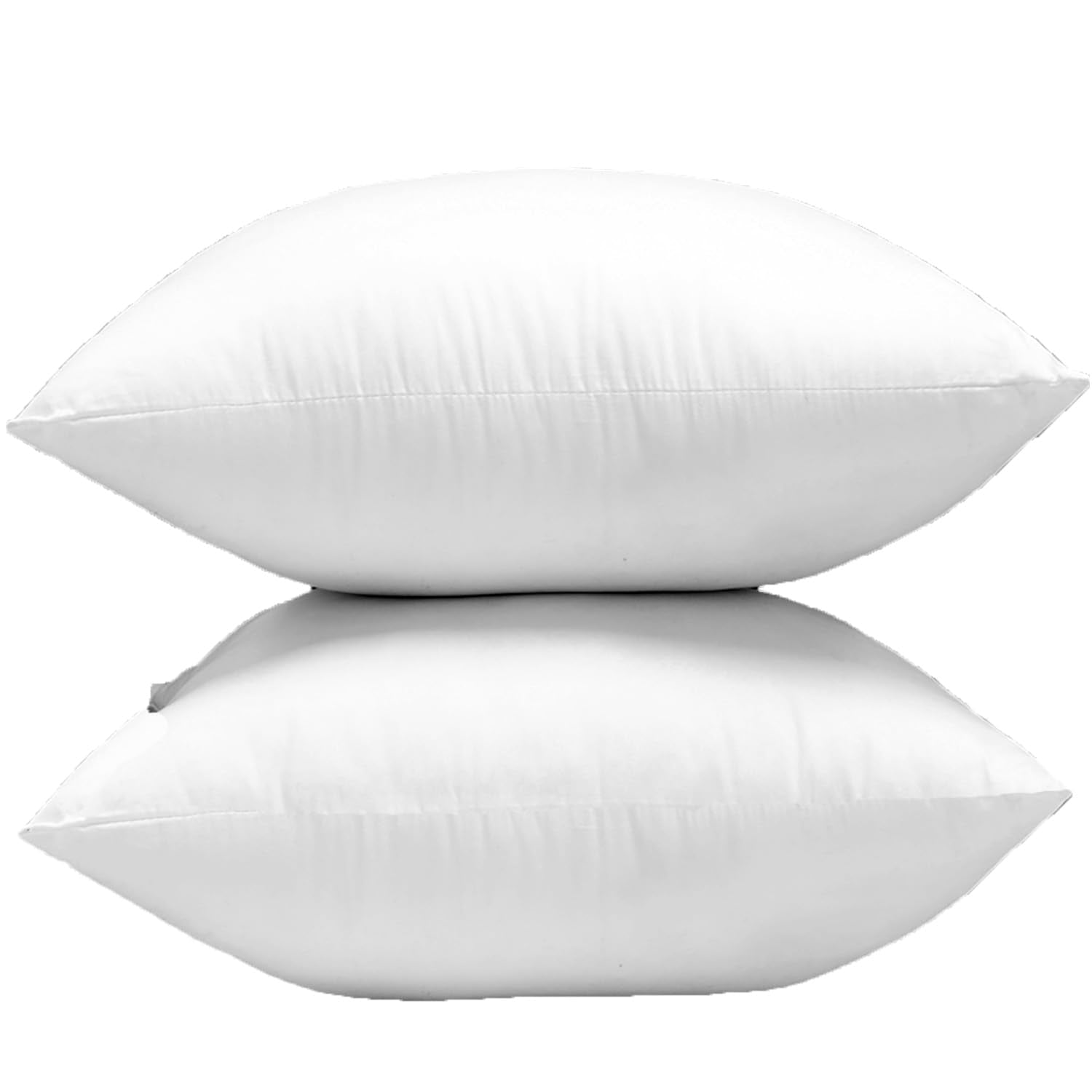 Warmwithann Set Of 2 Ultra Soft Cotton Fabric Plump Throw Pillow Inserts, Down Alternative Decorative Pillow Inserts Body Bed Sl
