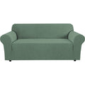 H.Versailtex Stretch Sofa Covers 4 Seater Sofa Slipcovers For Living Room Dog Cover For Couch Feature Thick Checked Jacquard Fab