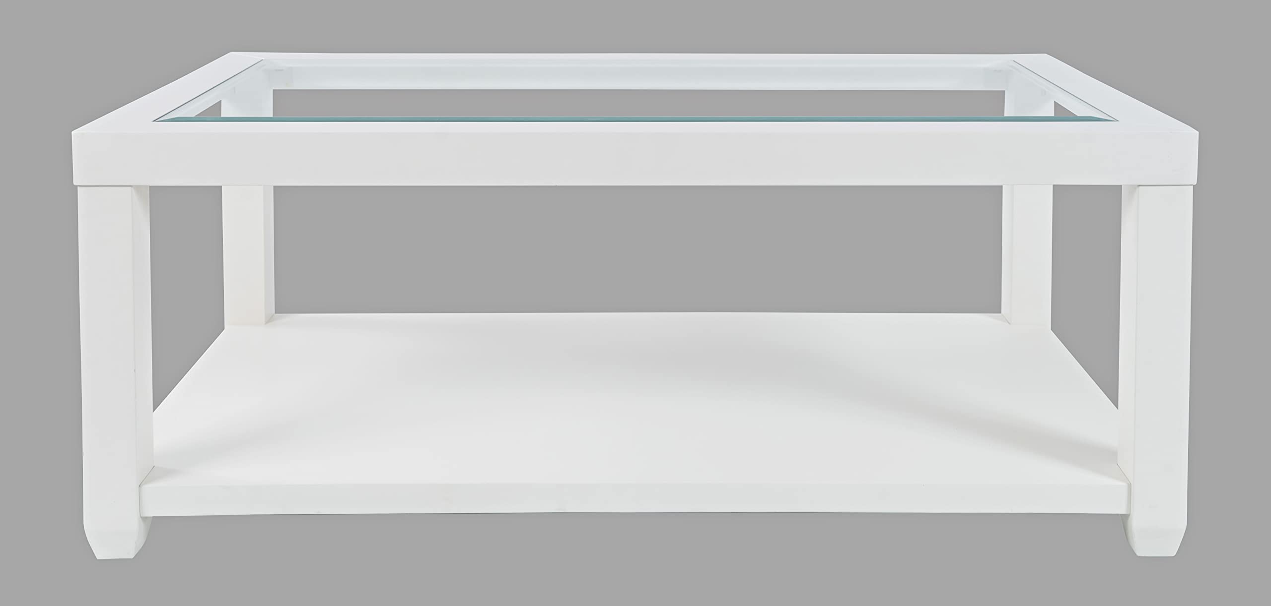 Jofran Inc. Urban Icon Rectangular Glass Inlay Coffee Table