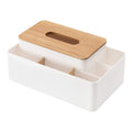 Poeland Multifunction Tissue Box Rectangular Facial Tissue Holder Dispenser for Dining Room, Kitchen, Bedroom Dressers and Home 