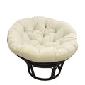 International Caravan Bali 42-Inch Indoor Fabric Rattan Papasan Chair - Walnut/Natural