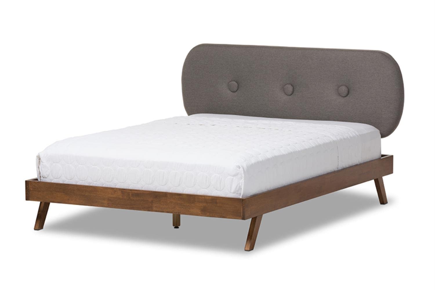 Baxton Studio Penelope Platform Bed Grey/King
