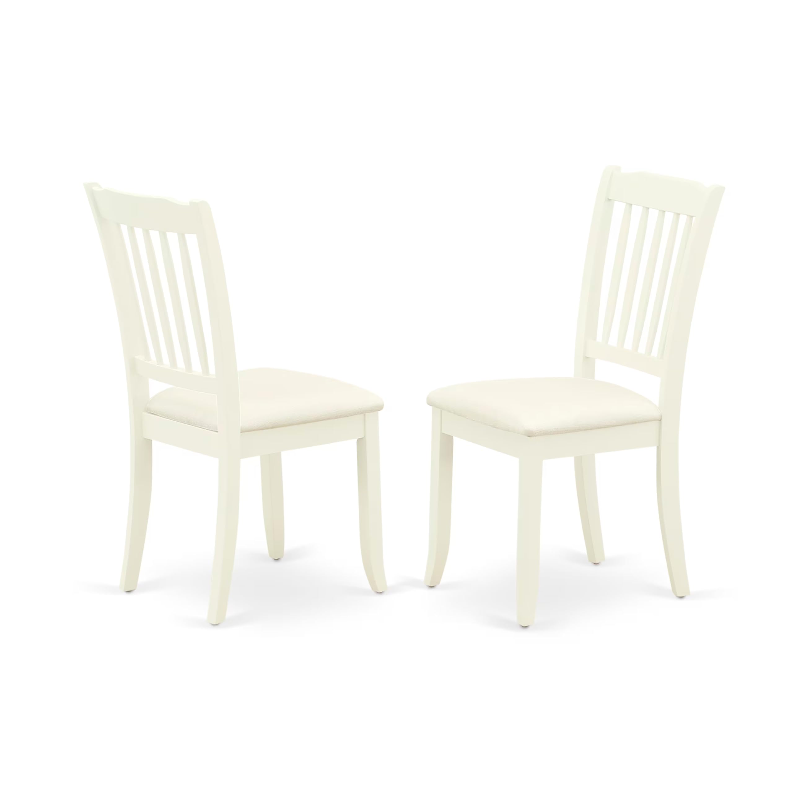 East West Furniture Cada7-Lwh-C 7 Piece Kitchen Table & Chairs Set Consist Of A Rectangle Dining Room Table And 6 Linen Fabric Upholstered Dining Chairs, 36X60 Inch, Linen White