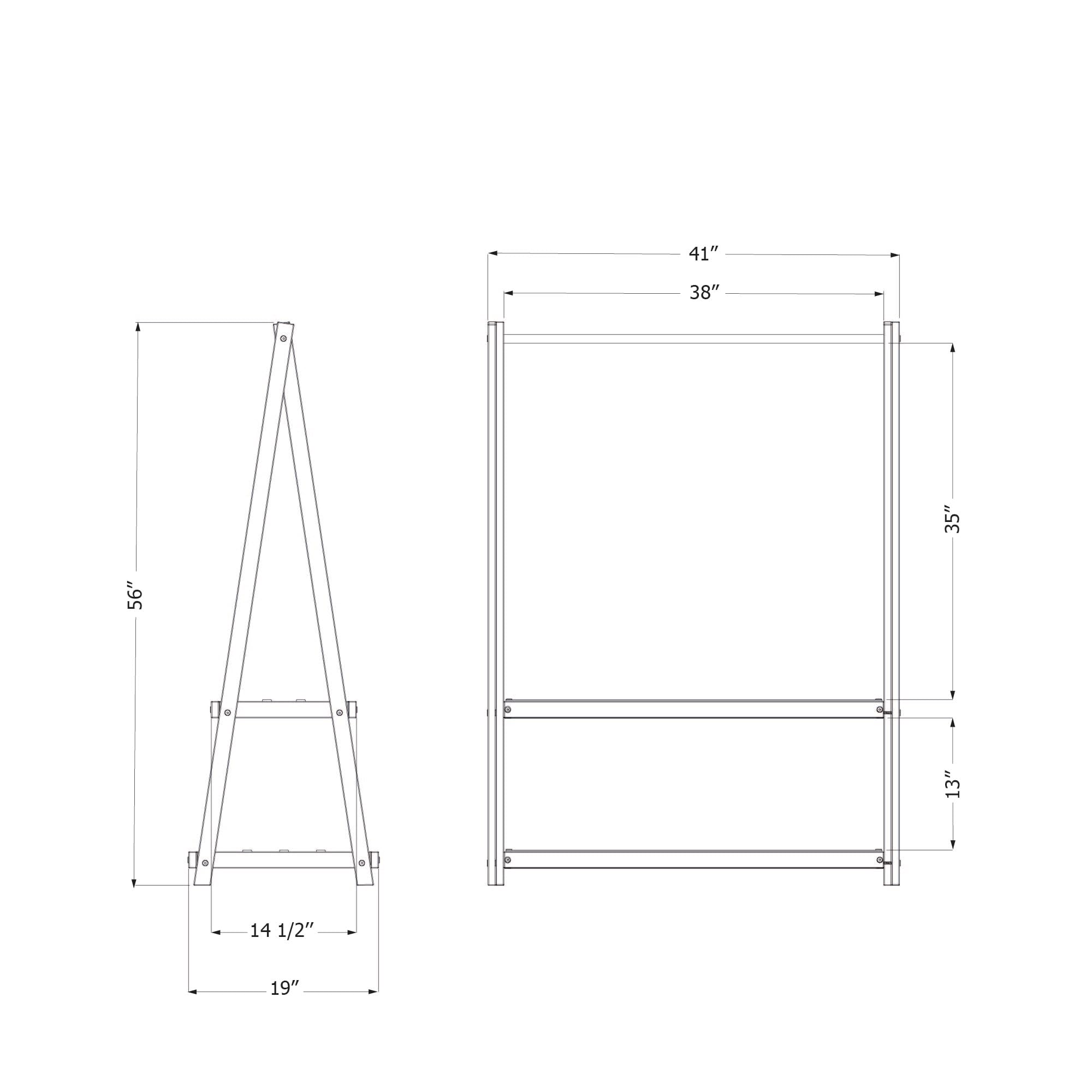 South Shore Sweedi Wooden Clothes Rack with Storage Shelves for Kids, Natural