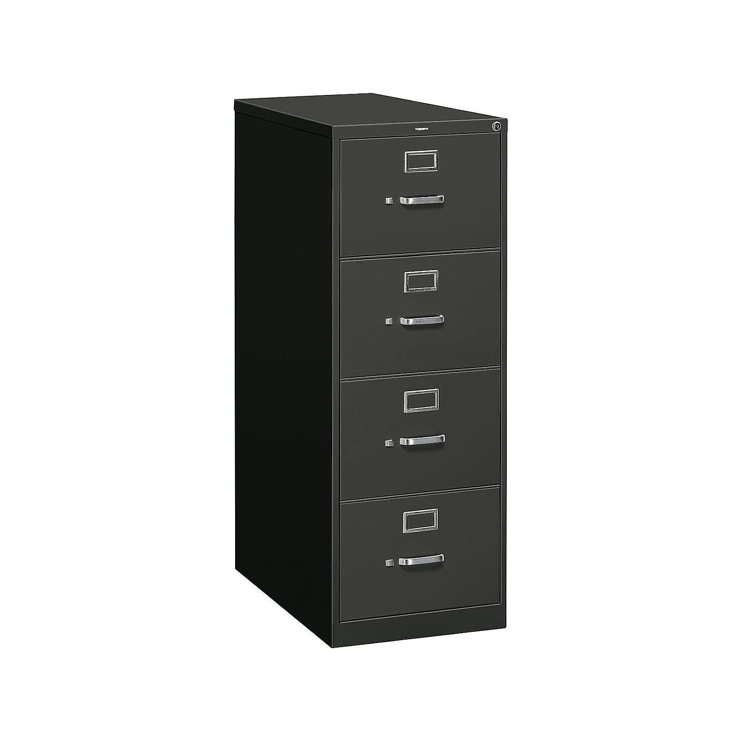 Hon 310-Series 4-Drawer Legal File, Black