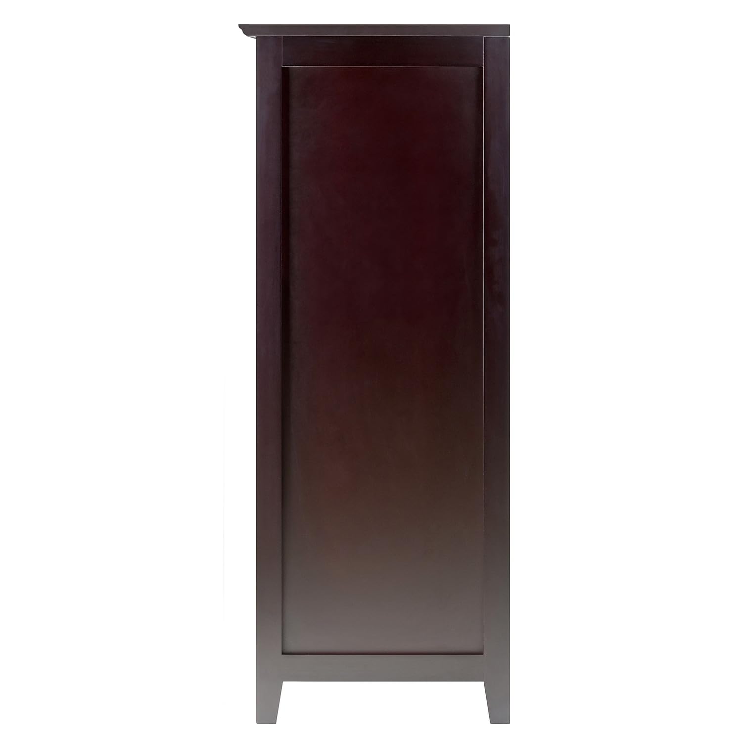 Winsome Bordeaux Modular Wine Cabinet X-Panel, Dark Wood Finish (92442)