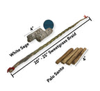 Nessastores - Sweetgrass Braid Smudge Kit + White Sage + Peruvian Palo Santo #Jc-222 (1 Kit)