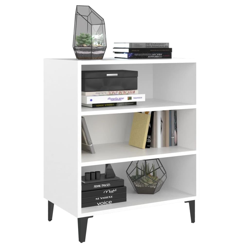 vidaXL Sideboard White 22.4&quot;x14&quot;x28&quot; Chipboard