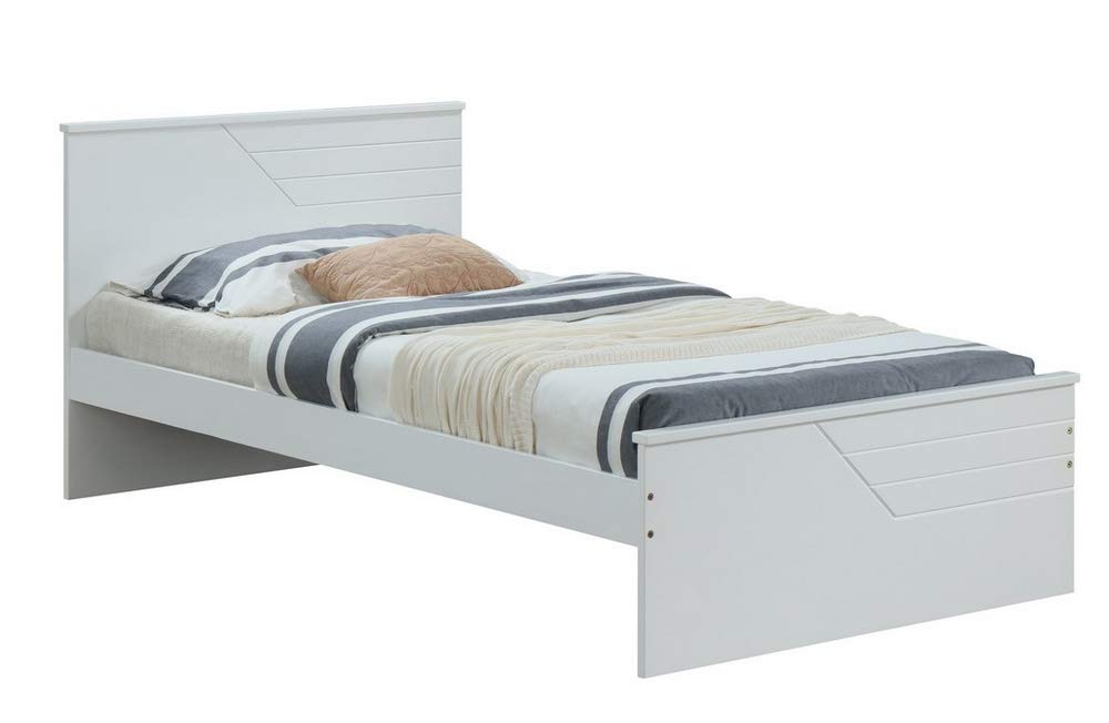 Acme Ragna Wooden Twin Panel Bed In White