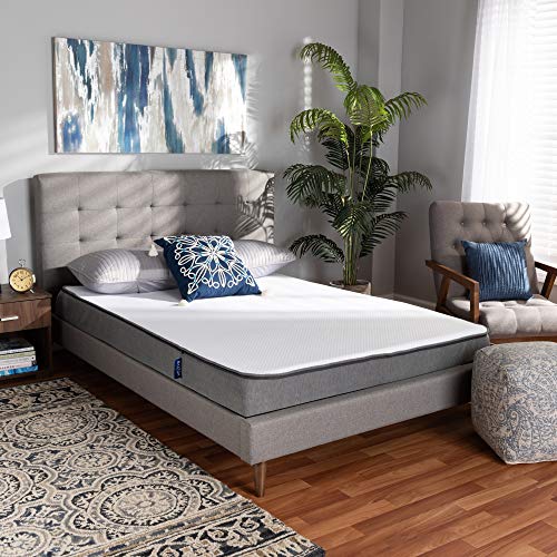 Baxton Studio Emery 6-Inch Dual Layered Hypoallergenic Full Size Memory Foam Mattress