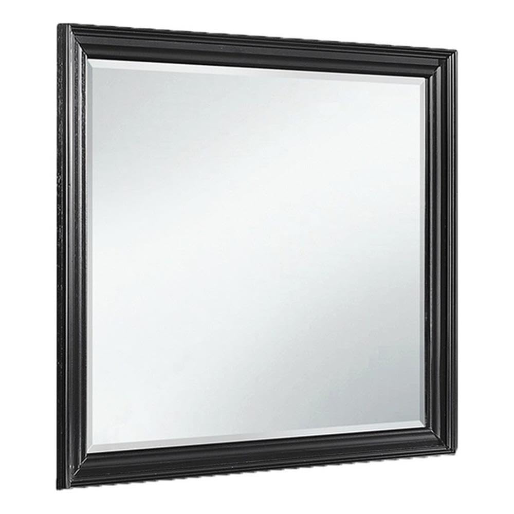 Global Furniture Usa Carter Mirror, Black