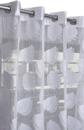 Rensum Net Transparent Tissue Curtain Panels for Long Door 9Ft Set of 2, Semi Sheer Curtain for Home Office Decor, Eyelet Panels