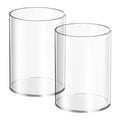 2 Pieces Clear Acrylic Pen Holder Round Acrylic Pencil Cup Clear Makeup Bush Holder Acrylic Desktop Stationery Organizer For Off