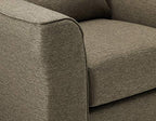Salizar Upholstered Chair with Flared Arms Grey and Dark Espresso