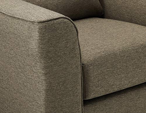 Salizar Upholstered Chair with Flared Arms Grey and Dark Espresso