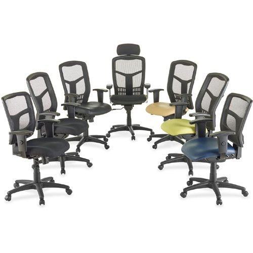 Lorell, LLR60324, ErgoMesh Series High-Back Black Mesh Chair