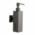 TRENDIVIBE Wall Mounted Soap Dispenser Manual Hand Soap Pump Refillable Shower Gel Container for Hotel, Office, Kitchen Gray