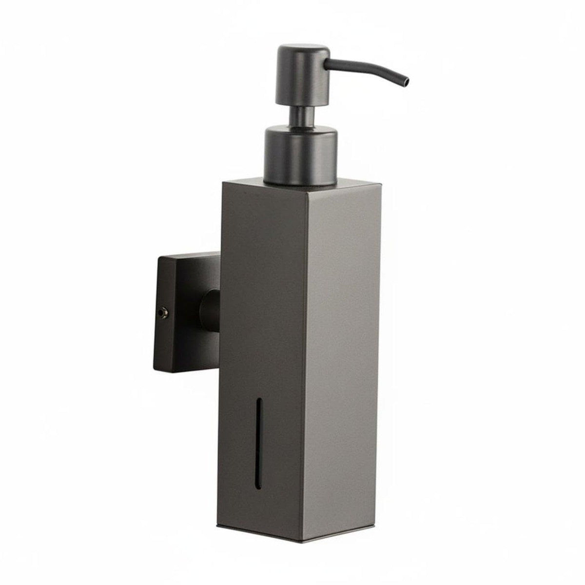 TRENDIVIBE Wall Mounted Soap Dispenser Manual Hand Soap Pump Refillable Shower Gel Container for Hotel, Office, Kitchen Gray