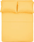 Twin Xl Sheets Set 4 Piece - Hotel Luxury 1800 Bedding Sheets & Pillowcases - 1 Flat Sheet,1 Fitted Sheet And 2 Pillow Cases - E