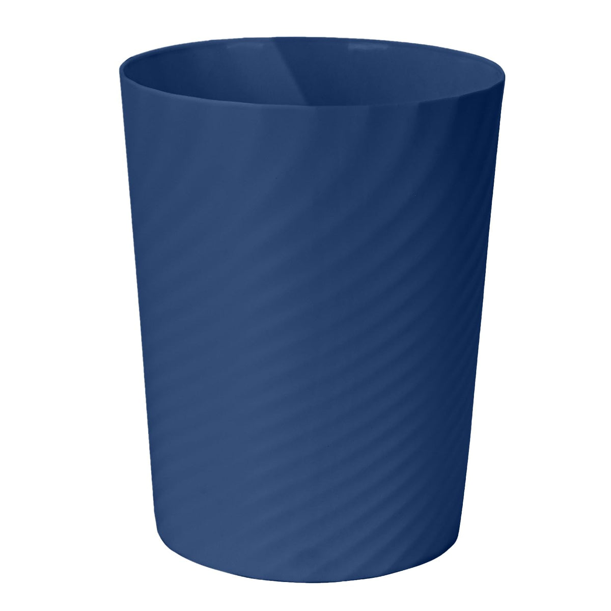TEIUKAX Trash Can, Blue, 1.8 Gallon
