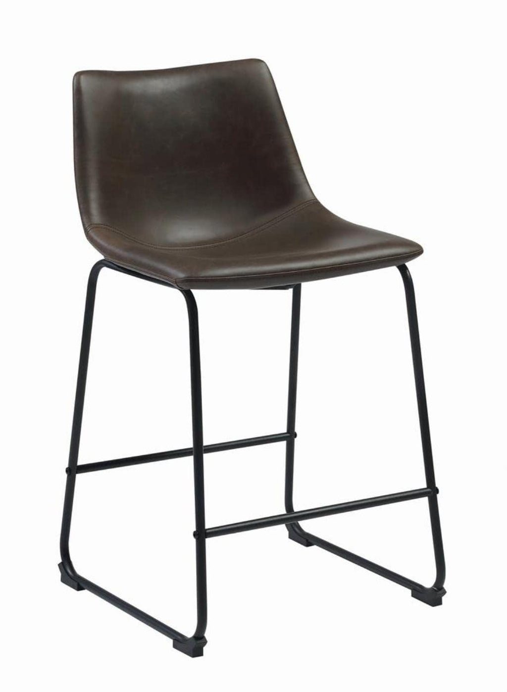Coaster Counter Height Stool Two-Tone Brown Leatherette 102535