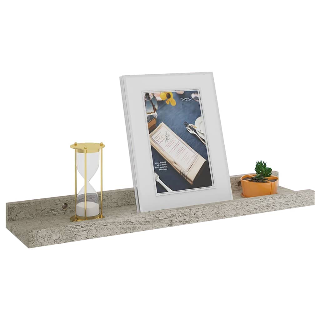 NusGear Wall Shelves 4 pcs Concrete Gray 15.7x3.5x1.2