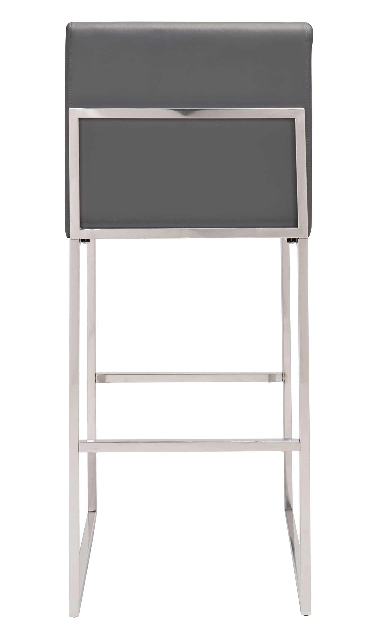 Zuo Genoa Barstool Gray