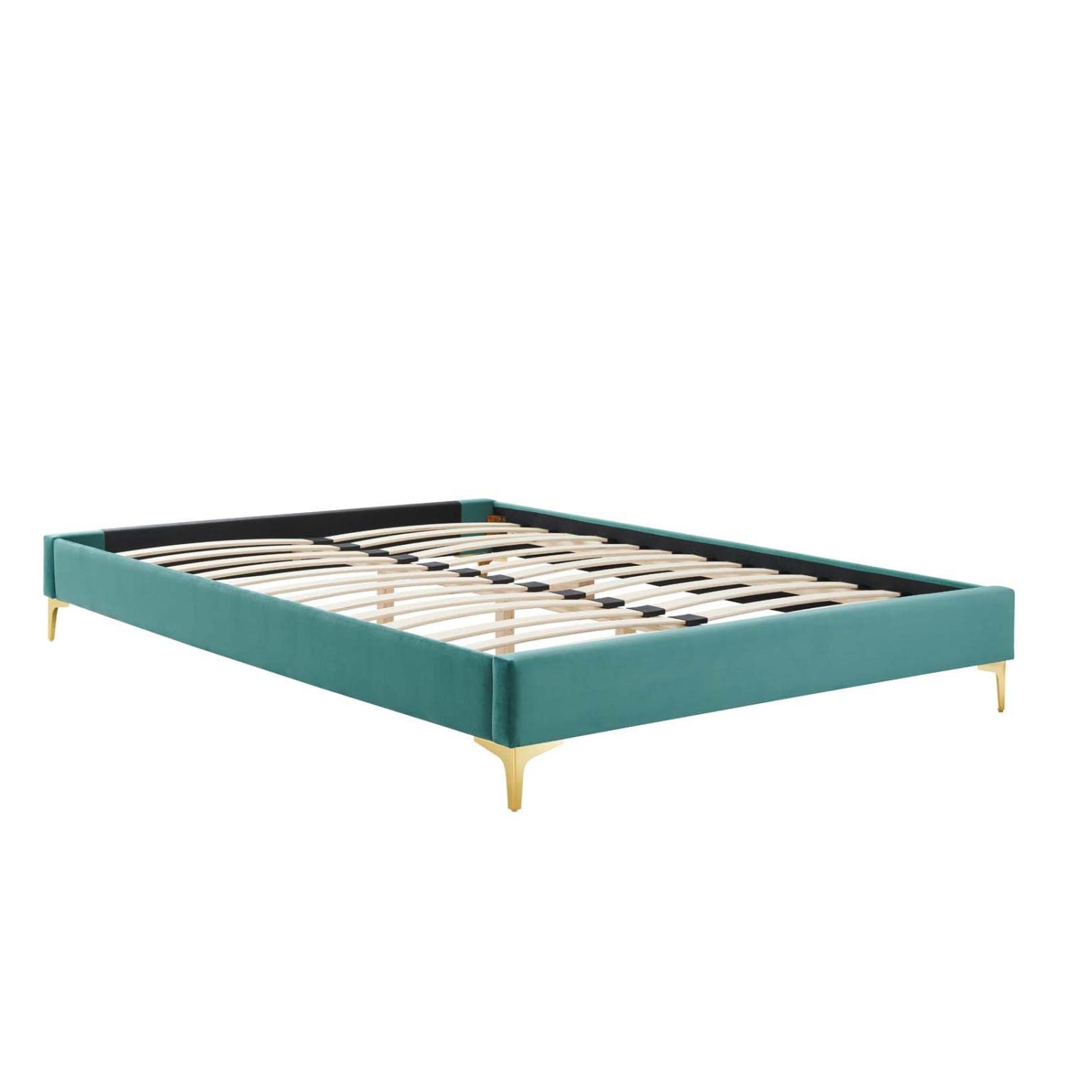 Modway Mod-6307-Tea Sutton King Performance Velvet Bed Frame, Teal