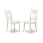 East West Furniture Anda3-Lwh-W Antique 3 Piece Set Contains A Round Kitchen Table With Pedestal And 2 Dining Room Chairs, 36X36 Inch