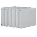 Samsill 517 Economy View 1/2-Inch Cap Letter Size Round Ring Binder White 6-Pack (I08517)