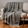 50 X 60 Black And White Chevron Cotton Throw Blanket