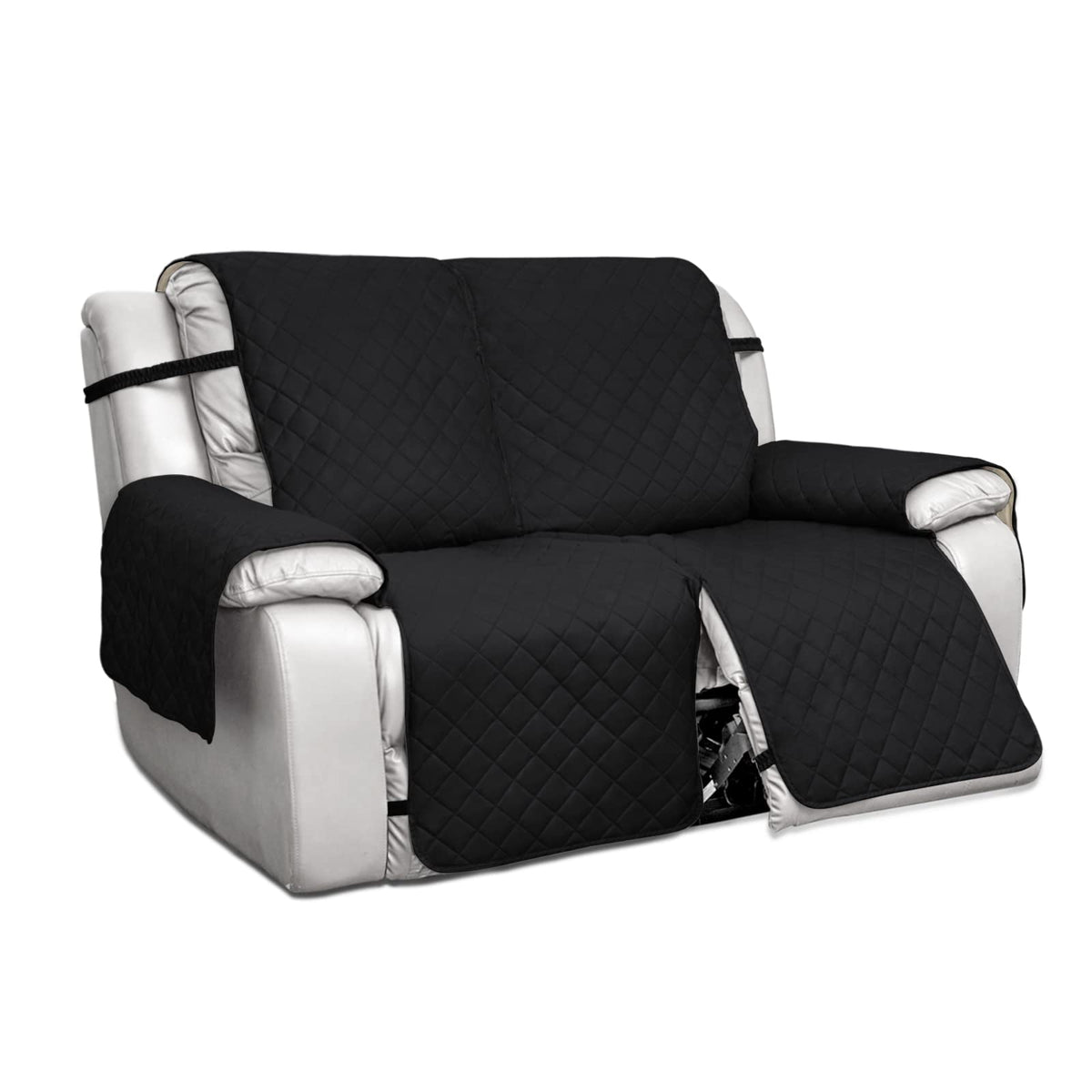 PureFit Water Resistant Reversible Sofa Covers for Reclining Sofa 2 Seat - Non Slip Split Recliner Couch Cover for Double Reclin