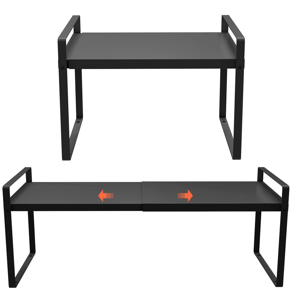 (2Pack) 11 Cabinet Shelf Organizer Set, 14~25 Expandable Shelves for Kitchen Cabinets & Cupboards, Perfect for Dishes, or Sm