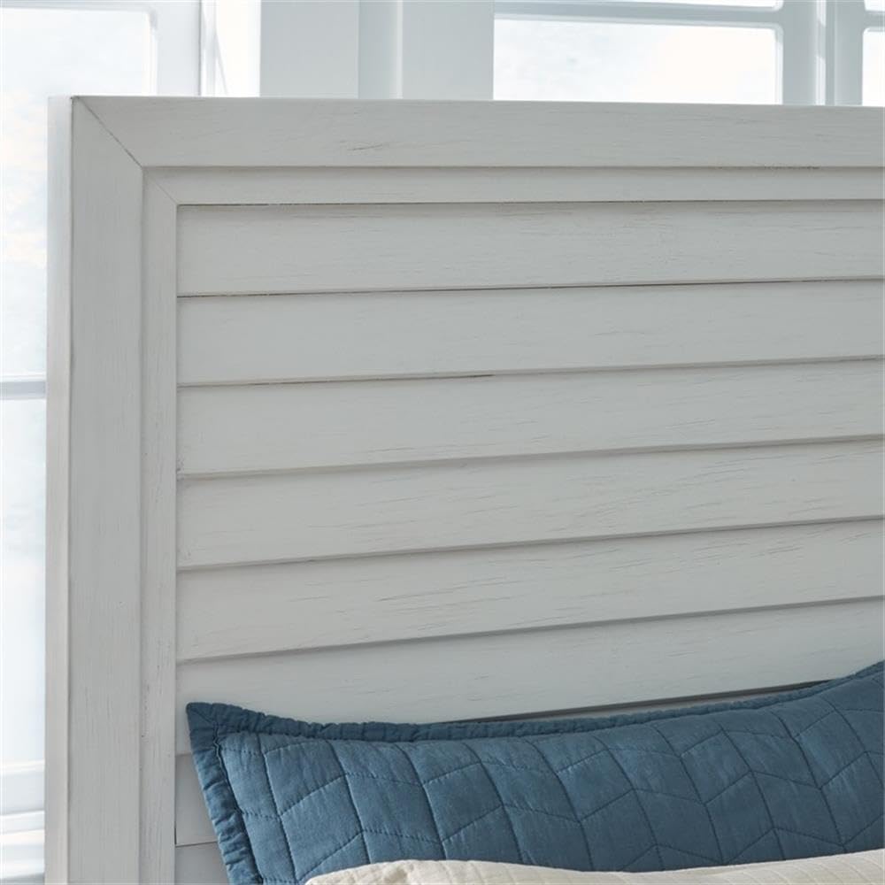 American Woodcrafters Dunescape 63&Quot; W Wood Queen Panel Headboard In White