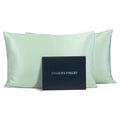 Fishers Finery 25Mm 100% Pure Mulberry Silk Pillowcase, Good Housekeeping Winner (Light Green, King 2 Pack)